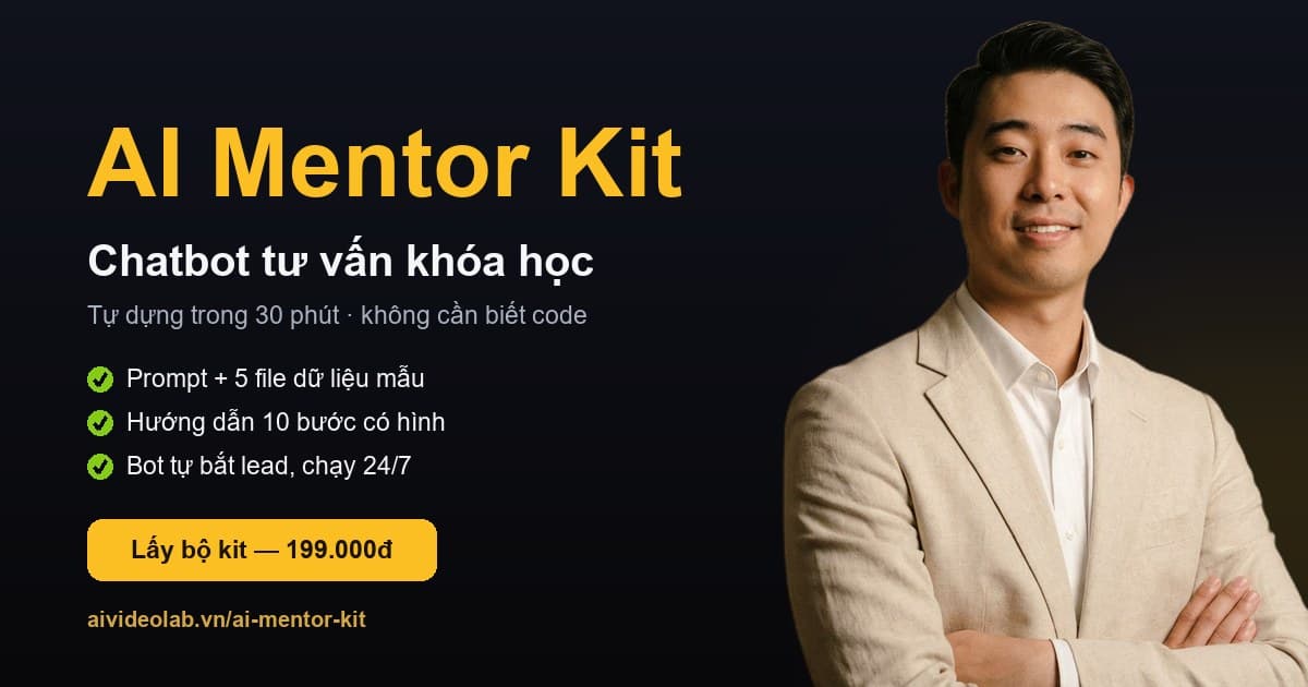 AI Mentor Kit — Chatbot tư vấn khóa học